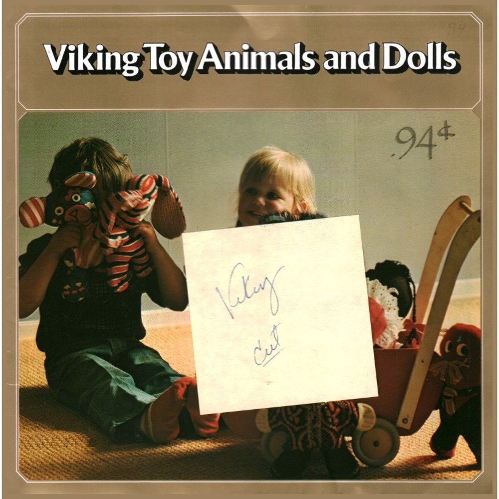 Vintage Viking Toy Animals and Dolls Play Cushions Sewing Pattern Booklet Retro